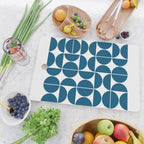 Mid Century Modern Geometric 04 Blue Cutting Board Gallery Image 2