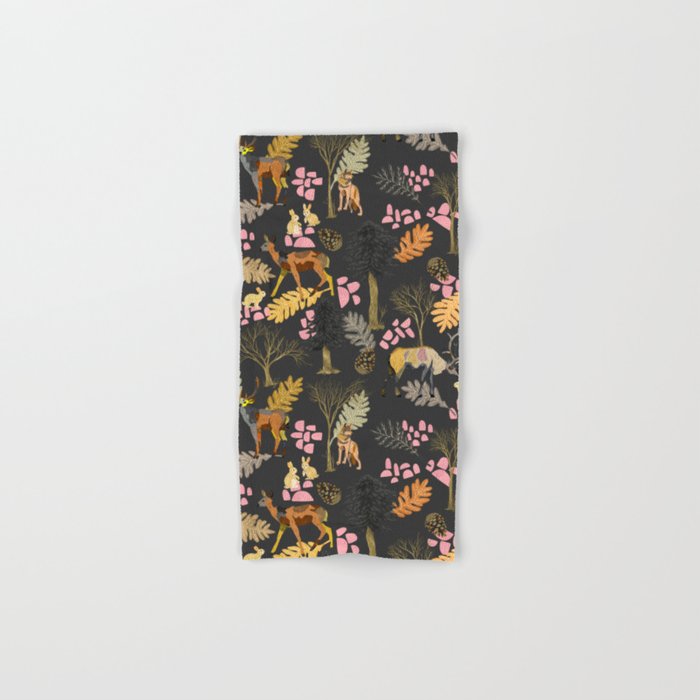 Colorful forest animals F Bath Towel Gallery Image 1