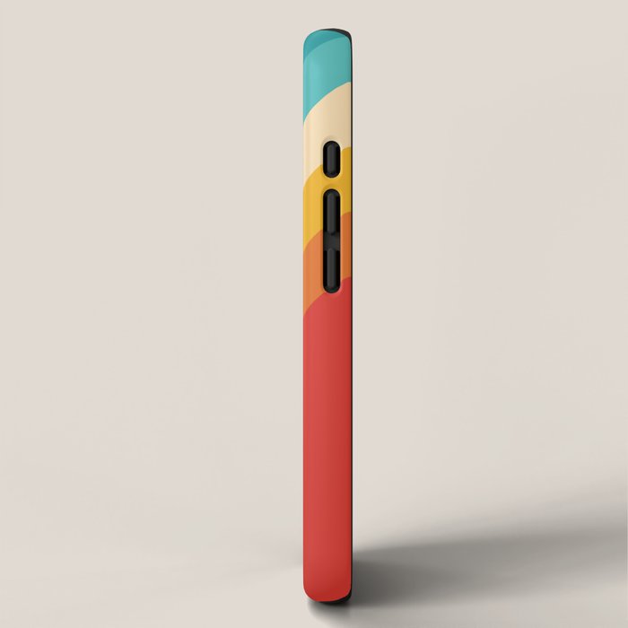 Classic 70s Vintage Style Retro Summer Vibes Stripes - Feruda iPhone Case Gallery Image 2