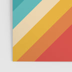Classic 70s Vintage Style Retro Summer Vibes Stripes - Feruda Poster Gallery Image 3