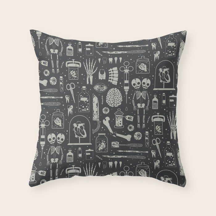 Oddities: X-ray Throw Pillow Gallery Image 6