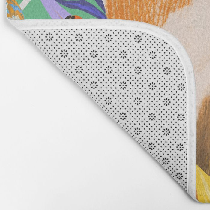 Fox in Flower Garden Bath Mat Gallery Image 2