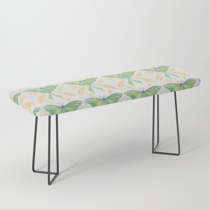 Watercolor Luna Moth Bench Gallery Image 1