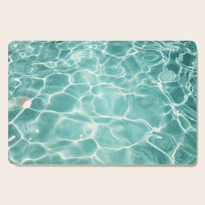 Water Abstract Photography, Teal Ocean, Turquoise Sea, Water Ripple Seascape Cutting Board Gallery Image 1