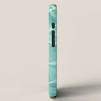 Water Abstract Photography, Teal Ocean, Turquoise Sea, Water Ripple Seascape iPhone Case Gallery Image 2