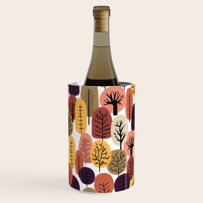 Autumn Trees Pattern Wine Chiller Gallery Image 3