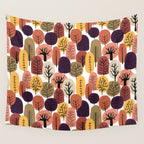 Autumn Trees Pattern Wall Tapestry Gallery Image 4