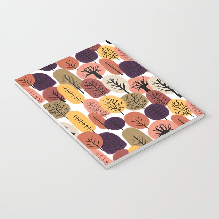 Autumn Trees Pattern Notebook Gallery Image 3