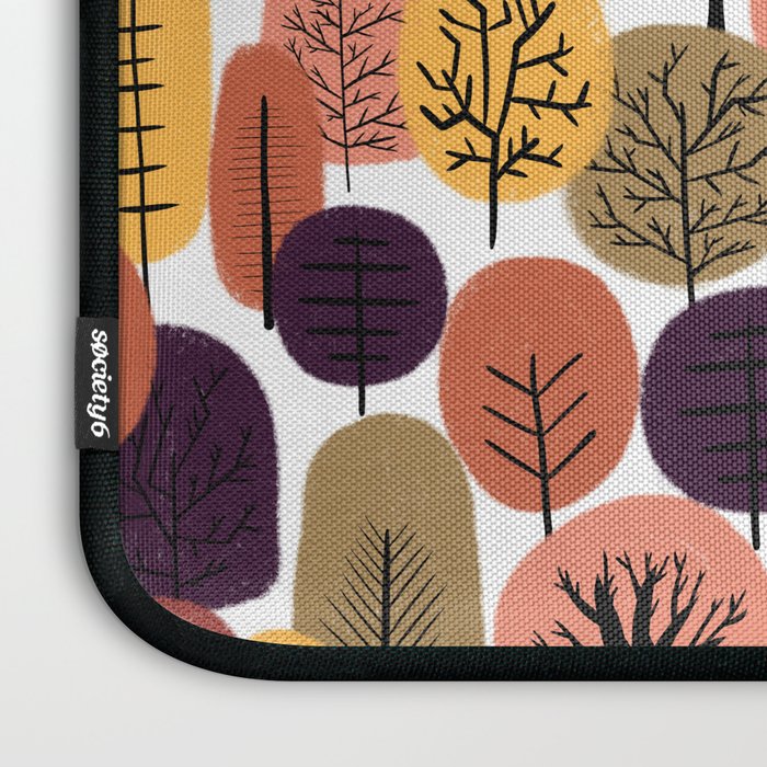 Autumn Trees Pattern Laptop Sleeve Gallery Image 3