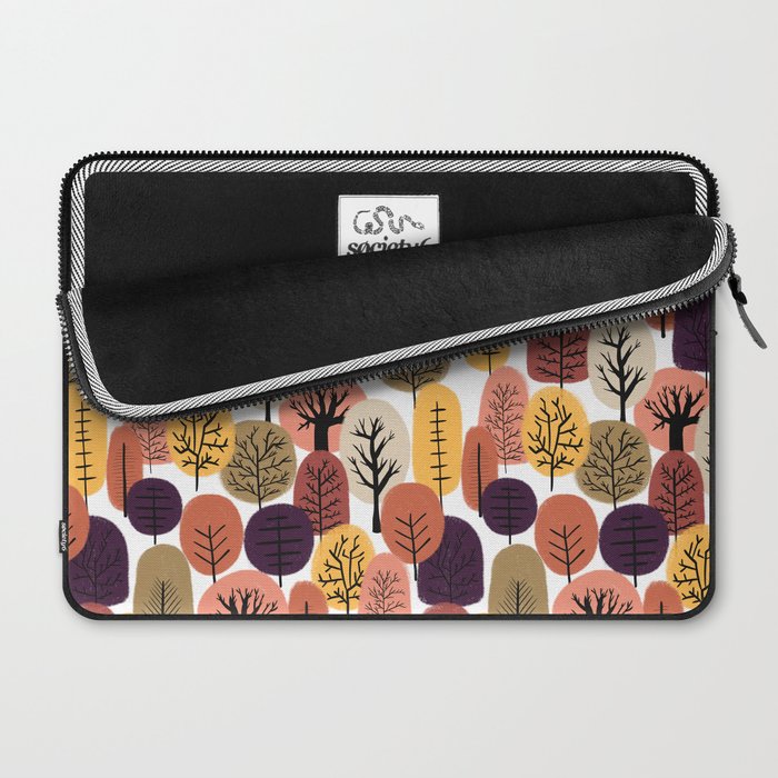 Autumn Trees Pattern Laptop Sleeve Gallery Image 2