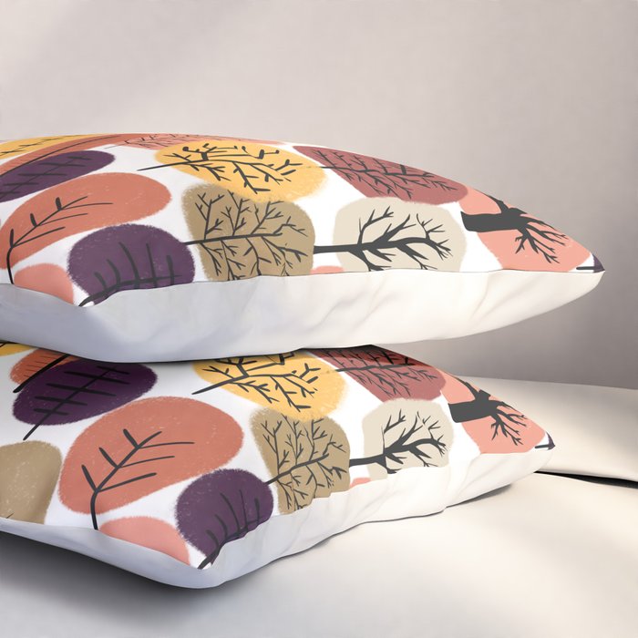Autumn Trees Pattern Pillow Sham Gallery Image 3