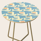 Festive Birds Blue Side Table Gallery Image 2