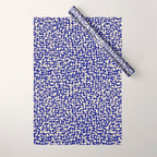 Playful strokes #4 / Blue on Beige Wrapping Paper Gallery Image 1