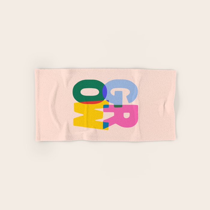 Grow: Peach Edition Bath Towel Gallery Image 1