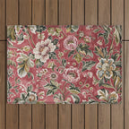 Peruvian Pink Floral Outdoor Rug Gallery Image 1