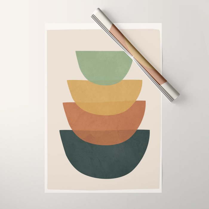 Colorful Abstract Shapes 1 Wrapping Paper Gallery Image 1