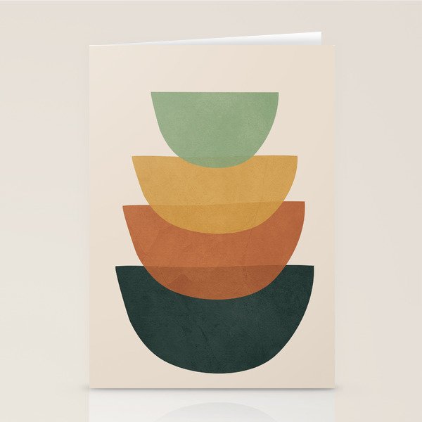 Colorful Abstract Shapes 1 Stationery Card Gallery Image 1