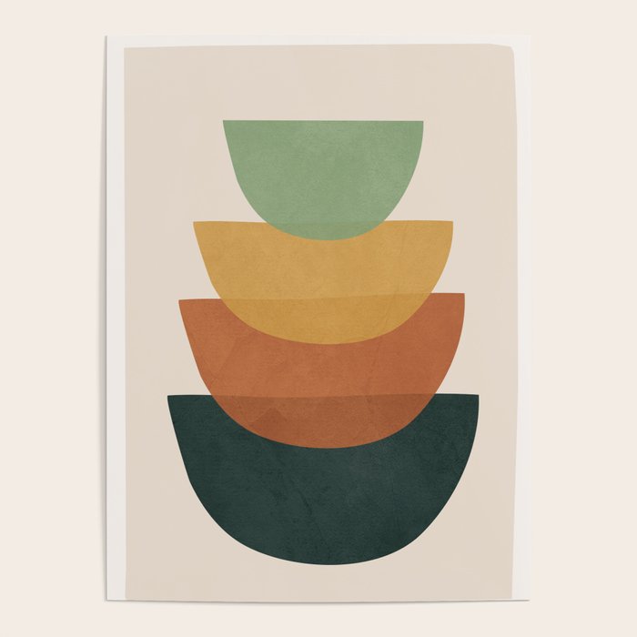 Colorful Abstract Shapes 1 Poster Gallery Image 4