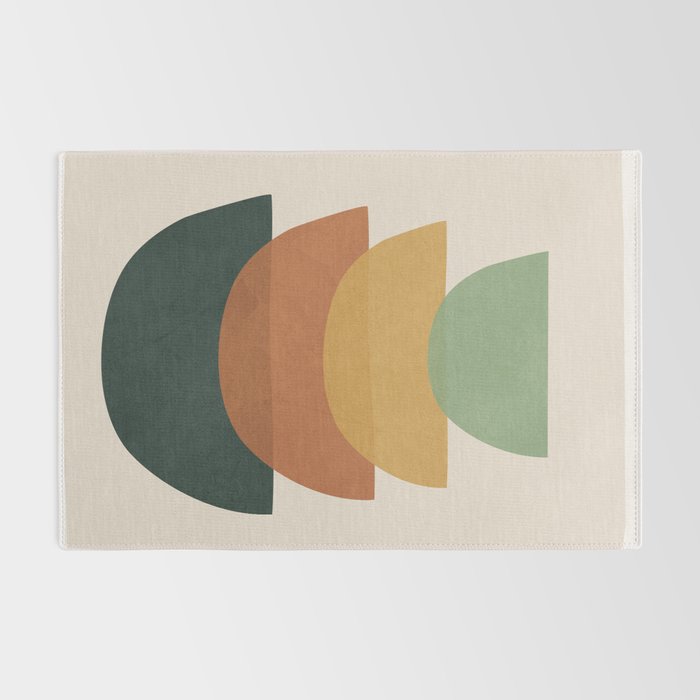 Colorful Abstract Shapes 1 Rug Gallery Image 2