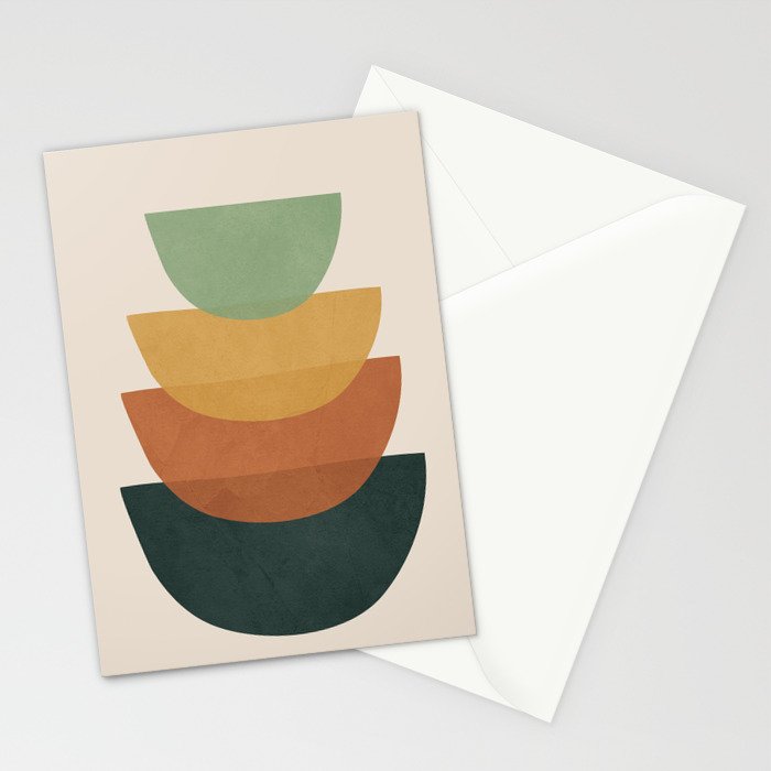 Colorful Abstract Shapes 1 Stationery Card Gallery Image 2