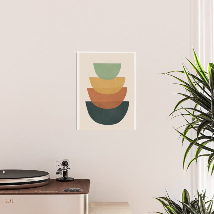 Colorful Abstract Shapes 1 Poster Gallery Image 2