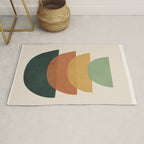 Colorful Abstract Shapes 1 Rug Gallery Image 1