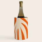 Maldives Abstract Botanical Pattern in Burnt Orange and Beige Wine Chiller Gallery Image 3