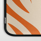 Maldives Abstract Botanical Pattern in Burnt Orange and Beige Laptop Sleeve Gallery Image 3