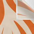 Maldives Abstract Botanical Pattern in Burnt Orange and Beige Wall Tapestry Gallery Image 3