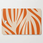 Maldives Abstract Botanical Pattern in Burnt Orange and Beige Cutting Board Gallery Image 1