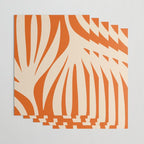 Maldives Abstract Botanical Pattern in Burnt Orange and Beige Wrapping Paper Gallery Image 3