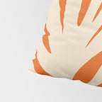 Maldives Abstract Botanical Pattern in Burnt Orange and Beige Pillow Sham Gallery Image 4