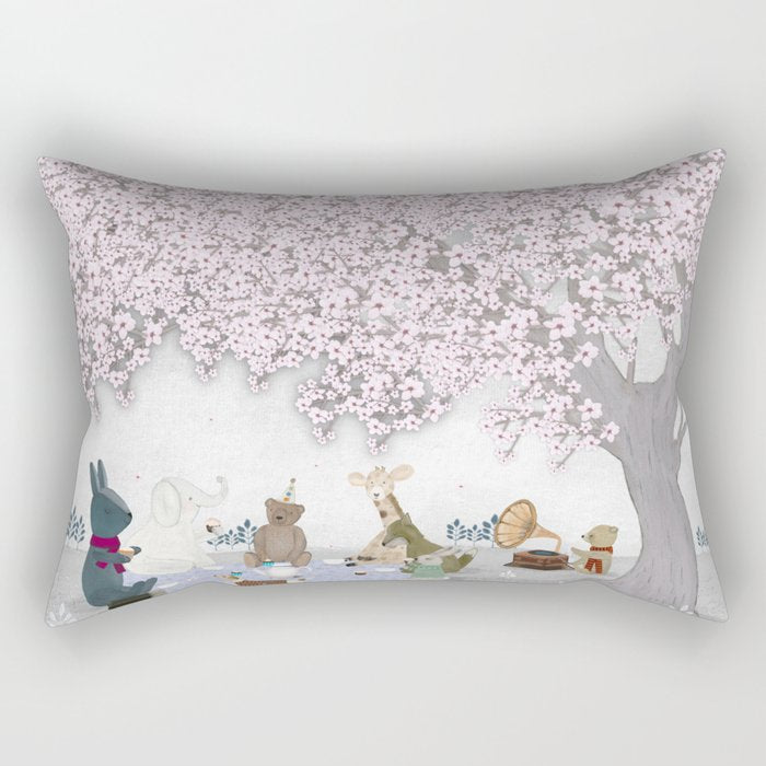 little blossom tree Rectangular Pillow Gallery Image 2