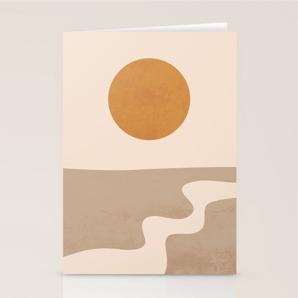 Minimal Abstract Art Landscape 6 Stationery Card Gallery Image 2