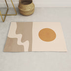 Minimal Abstract Art Landscape 6 Rug Gallery Image 1