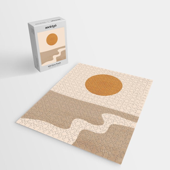 Minimal Abstract Art Landscape 6 Jigsaw Puzzle Gallery Image 2