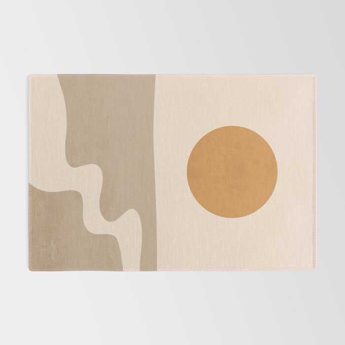 Minimal Abstract Art Landscape 6 Rug Gallery Image 2