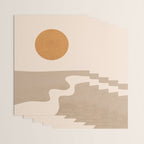 Minimal Abstract Art Landscape 6 Wrapping Paper Gallery Image 3