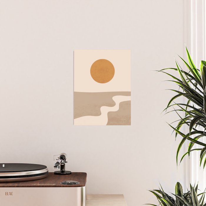 Minimal Abstract Art Landscape 6 Poster Gallery Image 2
