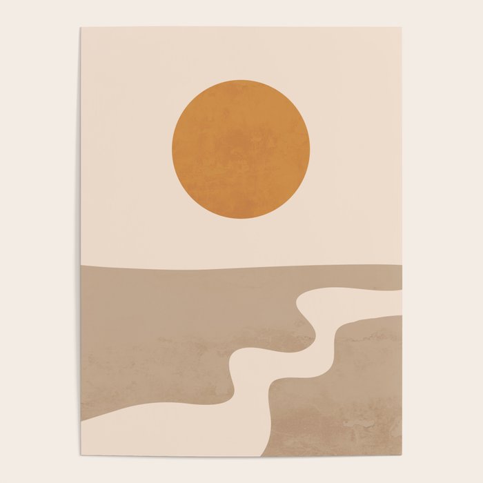 Minimal Abstract Art Landscape 6 Poster Gallery Image 4
