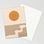 Minimal Abstract Art Landscape 6 Stationery Card Gallery Image 2