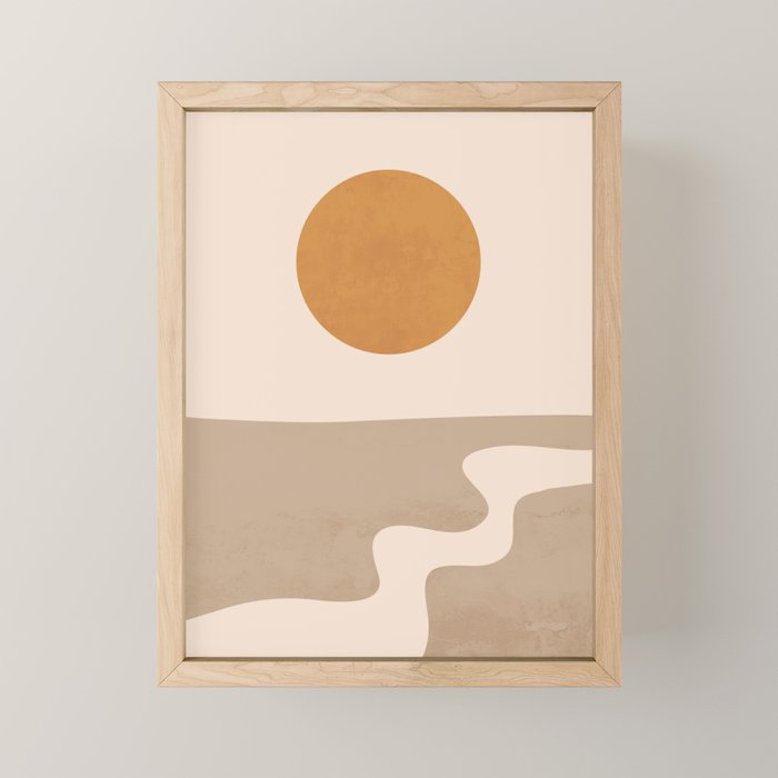 Minimal Abstract Art Landscape 6 Mini Art Print Gallery Image 1