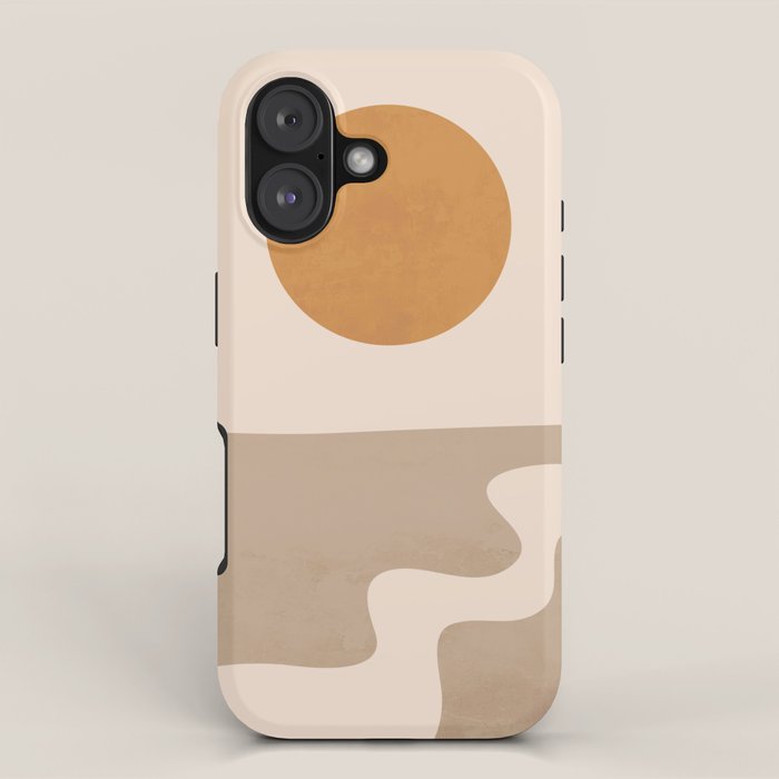 Minimal Abstract Art Landscape 6 iPhone Case Gallery Image 1