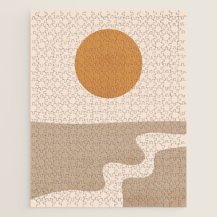Minimal Abstract Art Landscape 6 Jigsaw Puzzle Gallery Image 1