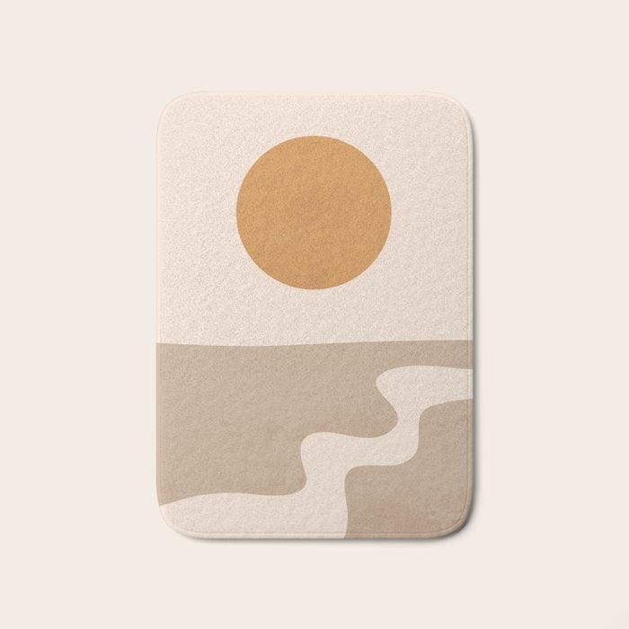 Minimal Abstract Art Landscape 6 Bath Mat Gallery Image 1