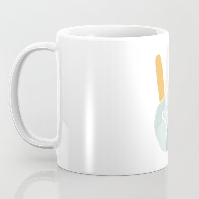 Peace sign pastel Coffee Mug Gallery Image 3