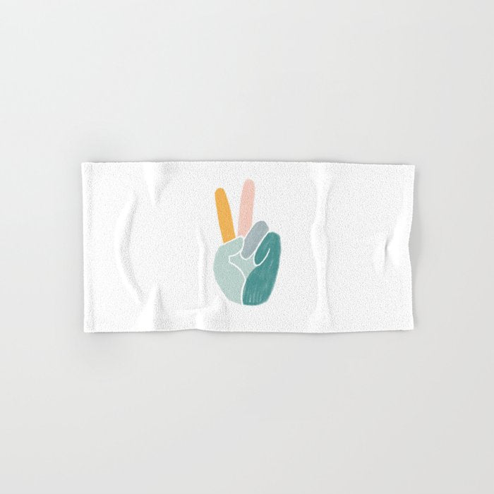 Peace sign pastel Bath Towel Gallery Image 1