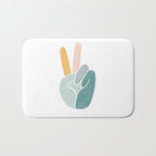 Peace sign pastel Bath Mat Gallery Image 1