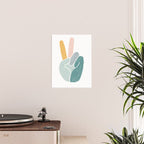 Peace sign pastel Poster Gallery Image 2