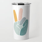 Peace sign pastel Travel Mug Gallery Image 1